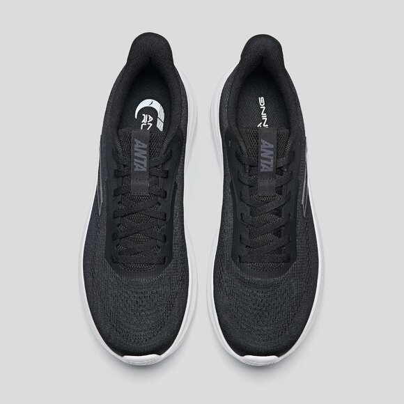 Men’s Comfortable Running Trainers Jogging Walking Athletic Black White Shoes main image 4